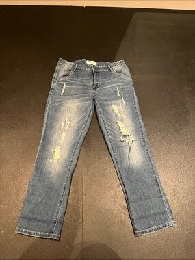 Ardene Distressed Light Blue Boyfriend Jeans